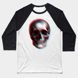 Skull glitch Baseball T-Shirt